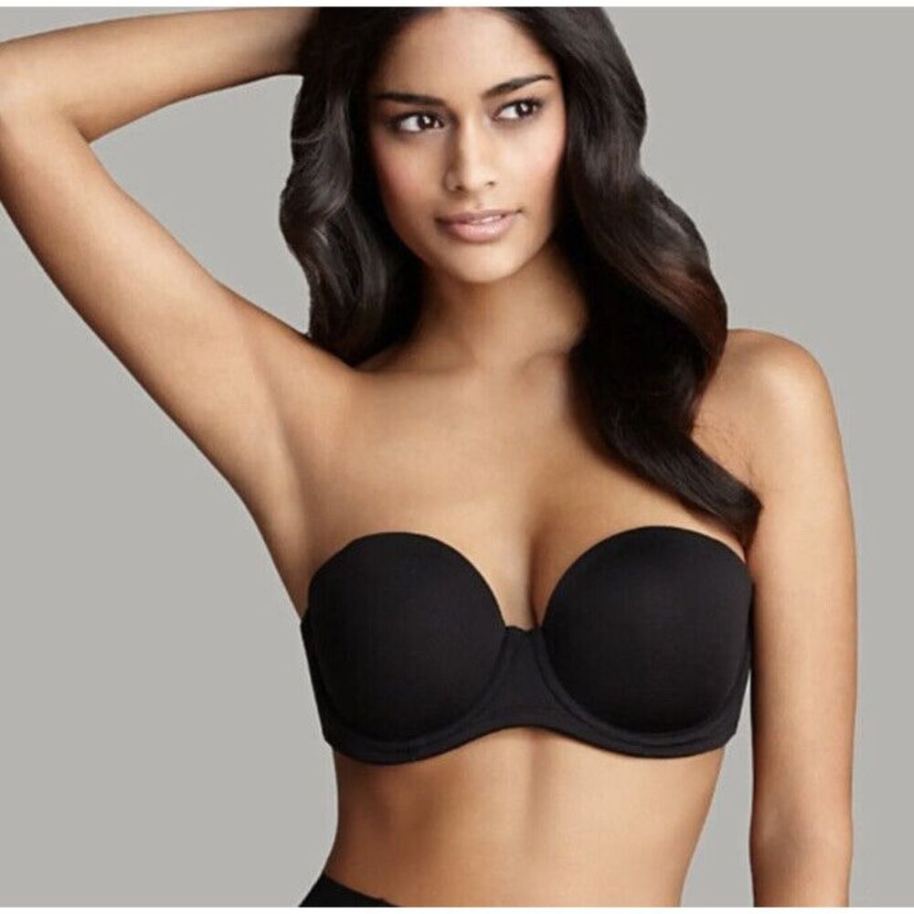 NWOT Wacoal Red Carpet Strapless Underwire Bra 854119‎ BLACK Sz 32DDD
